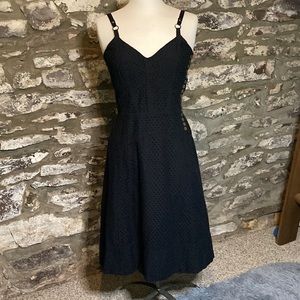 Marc by Marc Jacobs black eyelet dress with adjustable straps. Size 10